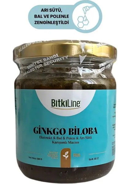 Ginkgo Biloba Ekstraktlı Macun 230 G – Unutkanlığa ve Zihinsel Performansa Destek, Bal ve Arı Sütü Içerikli