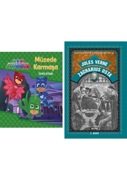 Pj Maskeliler Müzede Karmaşa Öykü Kitabı + Zacharius Usta