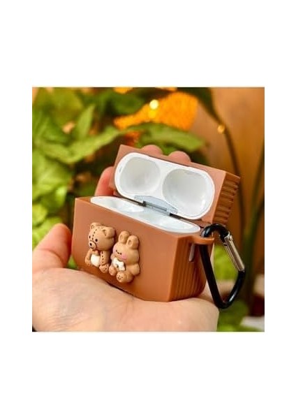 Pro - Pro2 ile Uyumlu Ayıcık Tasarımlı Kalın Silikon Kılıf - Kahve modelleri