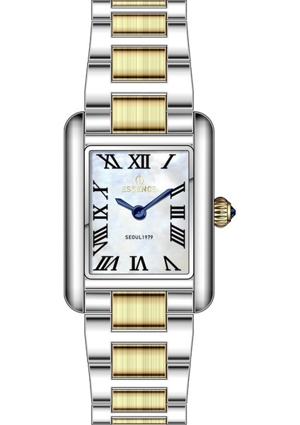 ES6961FE.220 Dikdörtgen Kasa 5 Atm Suya Dayanıklı Metalik-Altın Renk Kadın Kol Saati