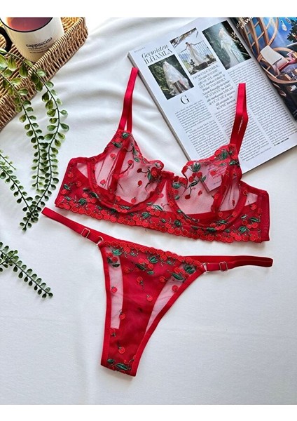 Cherry Transparan Sütyen Takımı fiyatları