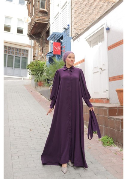 Ankanoor Gizli Patlı Düğmeli Ferace ANKA255044 fiyatları