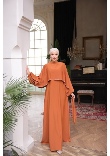 Ankanoor Kiremit Taşlı Yarasa Kol Abiye ANKA255066