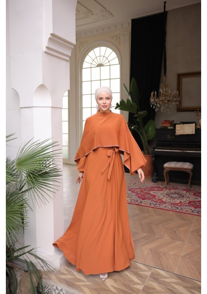 Ankanoor Kiremit Taşlı Yarasa Kol Abiye ANKA255066 fırsatları