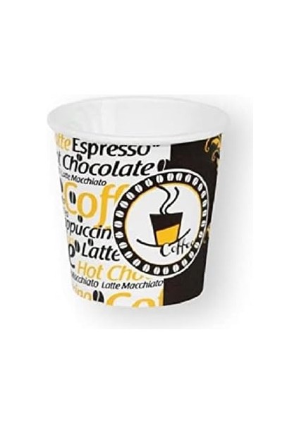 Excodi Cup - 4 Oz Kullan At - 100 ml - 300 Adet Kaliteli - Türk Kahvesi, Espresso, Sızdırmaz, El Yakmaz (Bej - Ekspresso - Shot)