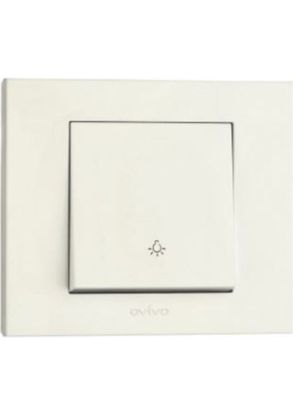 10 Adet Ovivo Grano Beyaz Zil Anahtarı Light Çerçeve Dahildir fiyatları