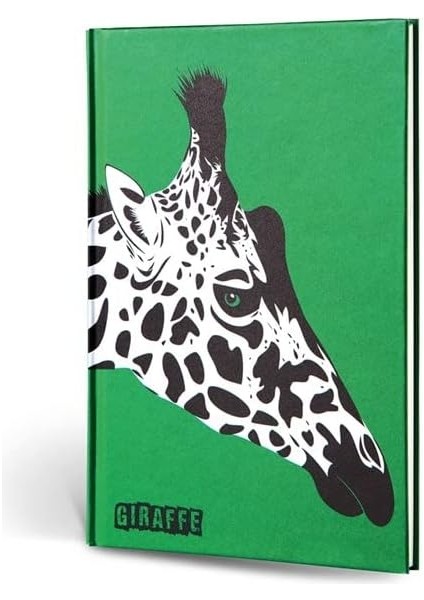 Hayvan Figürlü Dokulu Defter Çizgili