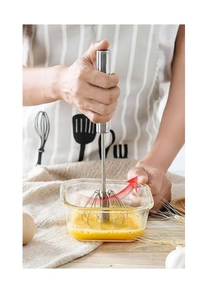 Yumurta Karıştırıcı, El Mikseri Çok Fonksiyonlu Paslanmaz Çelik Yarı Otomatik Elde Tutulan Itme Tipi Çırpıcı, Süt Çırpıcı, Döner Mutfak Gereçleri Karıştırıcı fiyatları