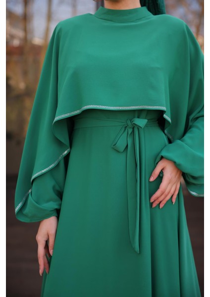 Ankanoor Zümrüt Yeşili Taşlı Yarasa Kol Abiye ANKA255066 modelleri