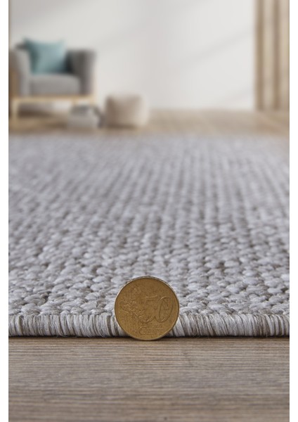 Crystal Gri Tonlarda Renk Efektli Kaymaz Taban Silinebilir Bukleli Halı indirimleri