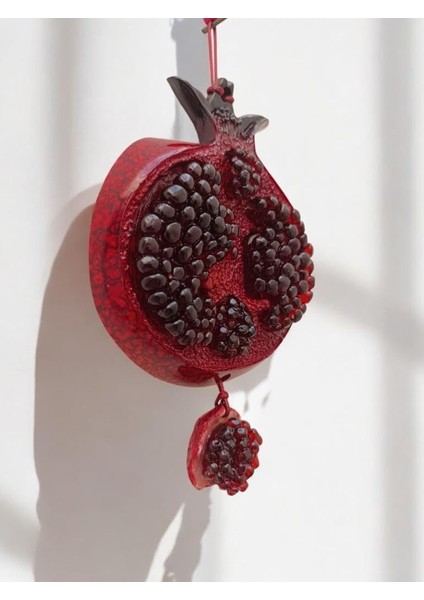 Nar Duvar Süsü El Yapımı Hediyelik Nar Süs Anlamlı Ev Hediyesi Dekoratif Duvar Aksesuarı