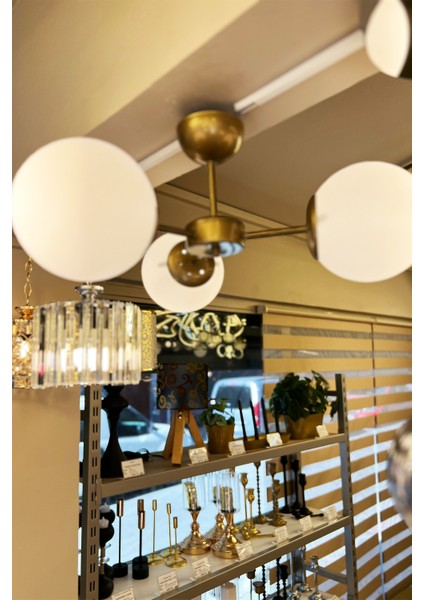 Globe Gold TRİO Plafonyer Cam Avize fiyatları