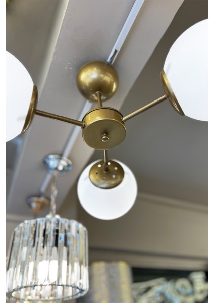 Globe Gold TRİO Plafonyer Cam Avize fırsatları
