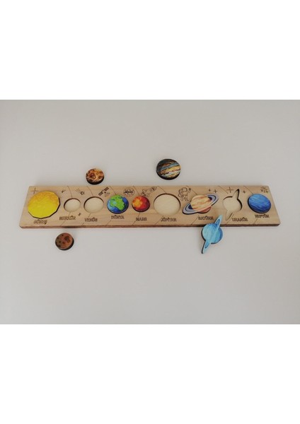 Ahşap Renkli Güneş Sistemi Gezegenler fiyatları