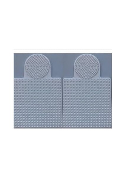 2 Adet Ütü ile Yapışan Boncuk Dizme Tablası Büyük Boy - Kare: 15,5 cm - Daire: 8,5 cm - Beyaz Renk fiyatları