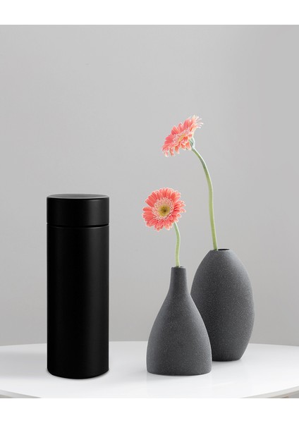 Dereceli Dijital Siyah Paslanmaz Termos 500ML