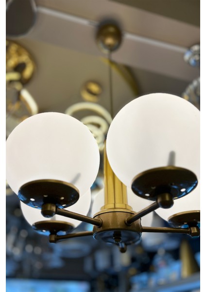 Globe Golden Up PENTA BEYAZ Cam Avize fiyatları