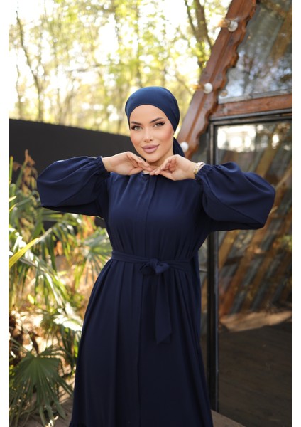 Ankanoor Lacivert Gizli Patlı Ferace ANKA255020 indirimleri