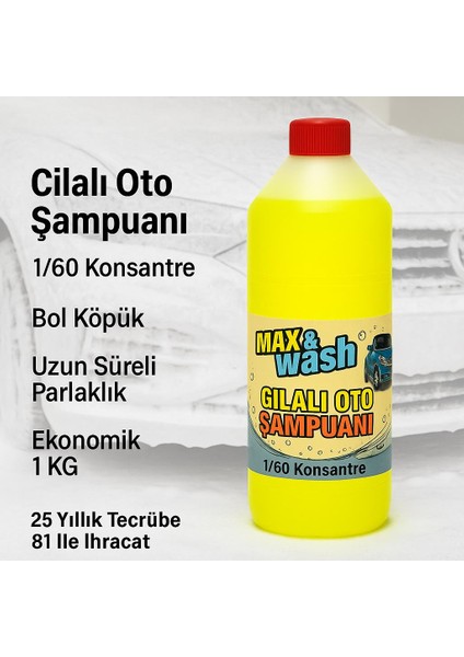 1kg Cilalı Konsantre Oto Şampuan