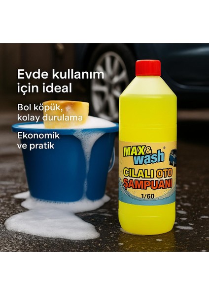 1kg Cilalı Konsantre Oto Şampuan fiyatları
