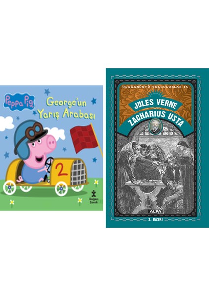 Peppa Pıg Georgeun Yarış Arabası + Zacharius Usta