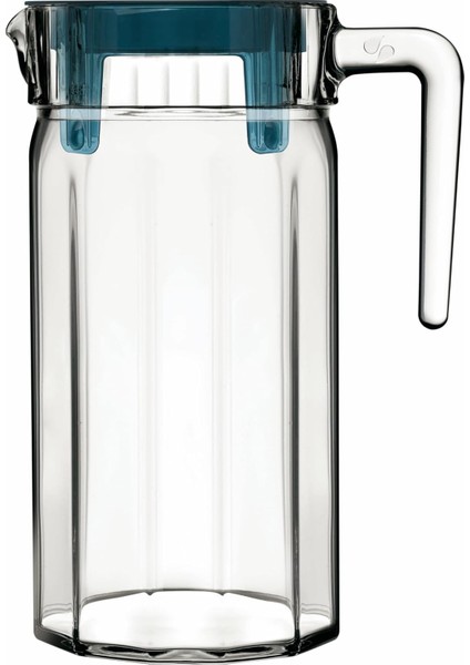 Akrilik Petrol Yeşili Kapaklı Kösem Sürahi 1400 cc