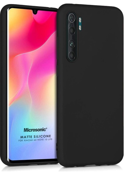 Silicone Mi 10 Lite Için Kılıf Siyah [mi 10 Lite ile Uyumlu Kılıf - Siyah]