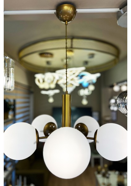 Globe Golden PENTA Sarkıt Cam Avize