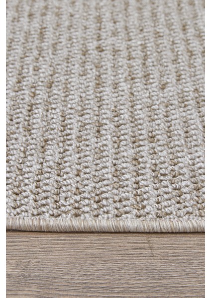 Crystal Bej ve Krem Renk Efektli Kaymaz Taban Silinebilir Bukleli Halı fırsatları