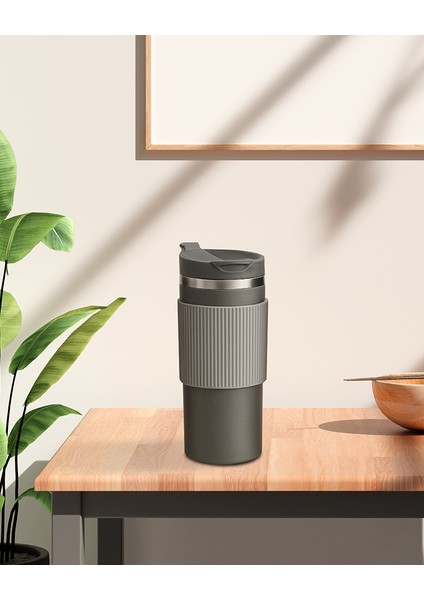 Silikon Kılıflı Gri Paslanmaz Termos 500ML modelleri