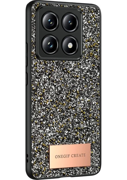 Rdbydn Onegif Xiaomi Mi 14T Pro Bright Simli Kapak - Gümüş fiyatları