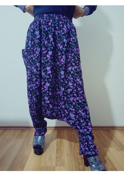 Adana Şalvarı Viskon Basma Kumaş, Otantik Bohem Desenli Cepli Şalvar %100 Pamuk fiyatları