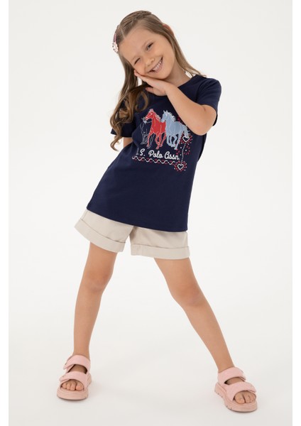 Kız Çocuk Lacivert Tişört 50306200-VR033 fiyatları