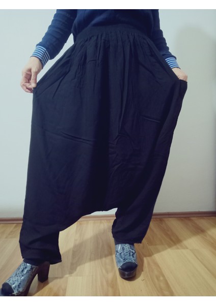 Adana Şalvarı Viskon Basma Kumaş, Otantik Bohem Desenli Cepli Şalvar %100 Pamuk fırsatları