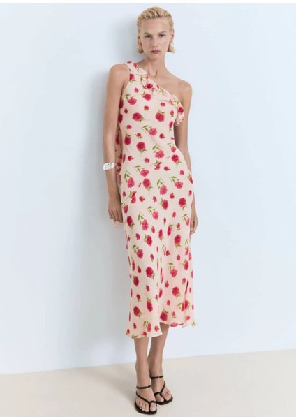 Çiçekli Fırfırlı Elbise fiyatları