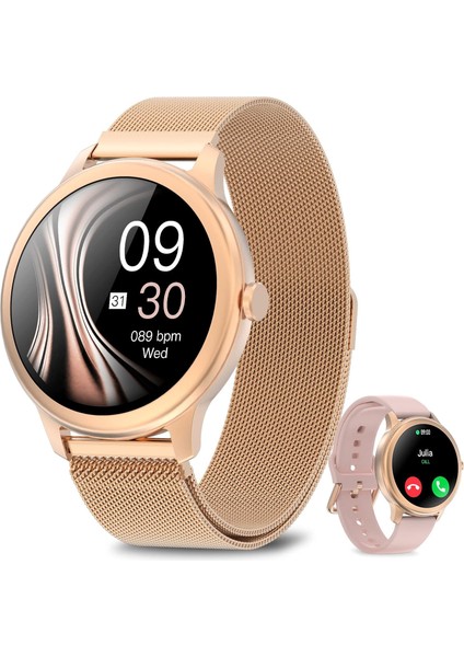 Gm2 MİNİ Akıllı Saat, Kadın 2023, Telefon Fonksiyonlu