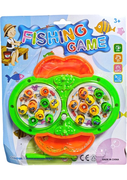 Kurmalı 18 Balıklı Çift Havuzlu Mıknatıslı Balık Tutma Balık Yakalama Oyunu fiyatları