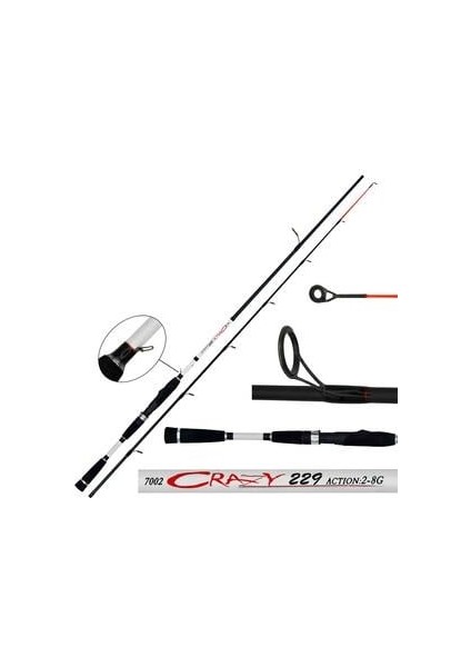 Crazy 229 cm Lrf Kamışı 2-8 gr