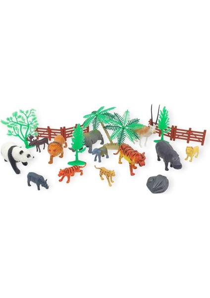Hayvan Seti - 12 Parça Vahşi Hayvanlar Çiftlik Seti - YS2789 (Lisinya)
