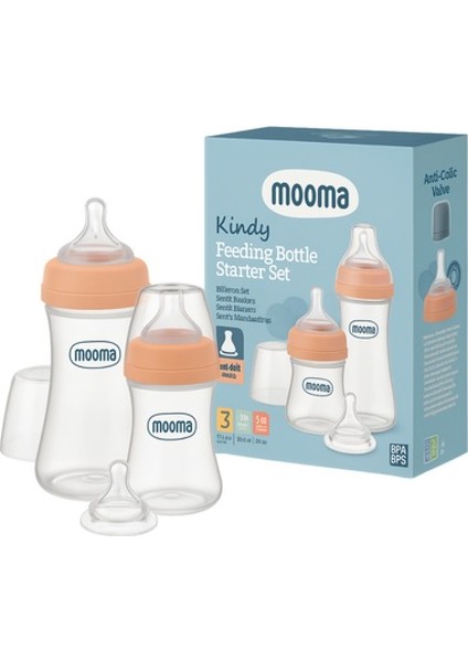 Kindy 150 ve 250 ml Biberon Başlangıç Seti - Rose Gold