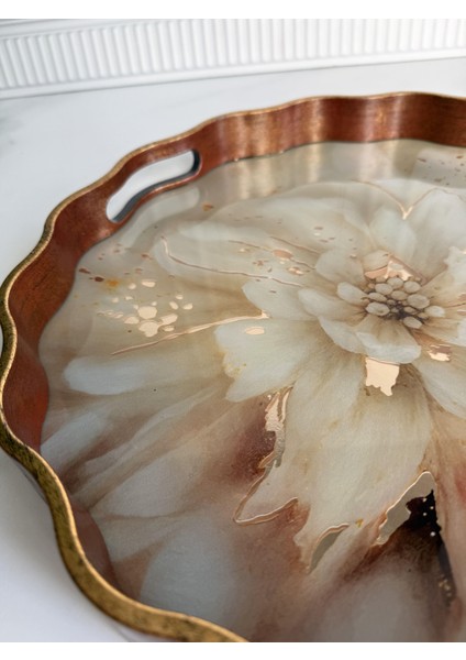 Claret Red Yuvarlak Tepsi modelleri