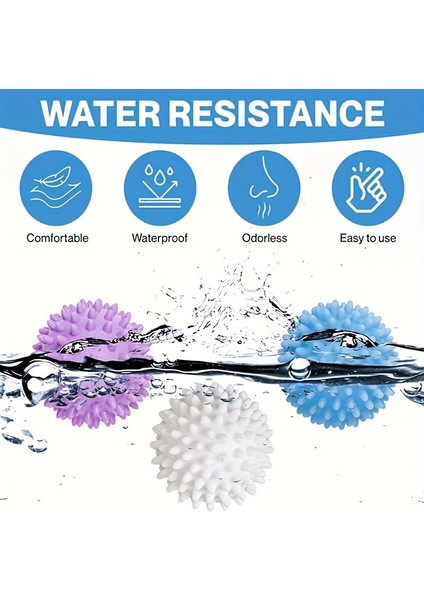 9 Adet Yeniden Kullanılabilir Sihirli Çamaşır Topları Küçük Boy Dayanıklı Pvc Malzeme modelleri