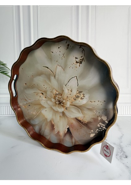 Claret Red Yuvarlak Tepsi fırsatları