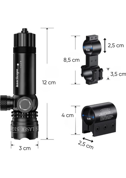 Şarj Edilebilir Tüfek Lazeri - Wison - Yeşil fırsatları