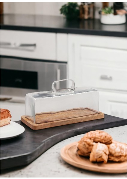 Madera Kek Saklama Fanusu 15 x 32 x 14 cm