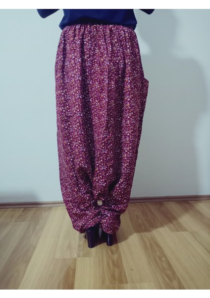 Adana Şalvarı Viskon Basma Kumaş, Otantik Bohem Desenli Cepli Şalvar %100 Pamuk fırsatları