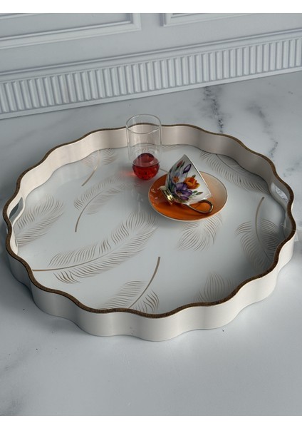 Pimua White Yuvarlak Tepsi indirimleri