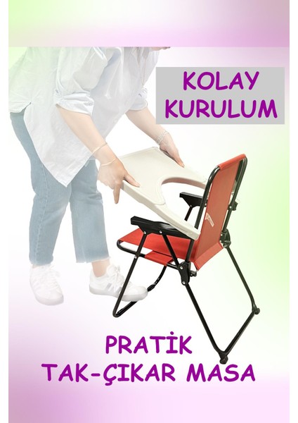 2–6 Yaş, Katlanabilir Çocuk Sandalyesi ve Masası Tak-Çıkar Masa-Mavi indirimleri