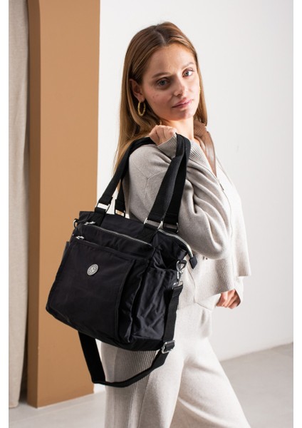 Kadın 4 Bölmeli Suya Dayanıklı Saten Kumaş Çapraz ve Omuz Askılı Çanta 7002 fırsatları