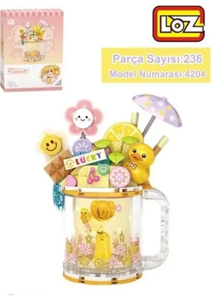 Bfs LZ-4204 Loz Sarı Ördek Dondurma Kupası 236 Parça Block Oyuncak